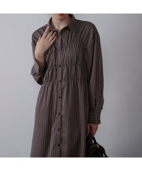 【バブ ブージュルード/Bab Bou Jeloud】の【低身長~高身長向けサイズあり】ストライプビスチェ風シャツワンピース 人気、トレンドファッション・服の通販 founy(ファニー) ファッション Fashion レディースファッション Fashion for Women ワンピース Dresses シャツワンピース / 1枚で着映えコーデ Shirt Dresses シャーリング Shirring, Ruched ショート Short, Short Length シンプル Simple, Minimal スニーカー Sneakers, Trainers スマート Smart, Elegant デニム Denim, Jeans Material トレンド Trend, Trending Now 人気 Popular, Best Seller バランス Balance, Style Balance ビスチェ Bustier, Corset Top レギンス Leggings, Stretch Pants A/W・秋冬 Autumn/Winter 再入荷 Restock / Back in Stock おすすめ Recommended / Our Picks 夏 Summer |ID:prp329100004690514