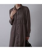 【バブ ブージュルード/Bab Bou Jeloud】の【低身長~高身長向けサイズあり】ストライプビスチェ風シャツワンピース BROWN|ID: prp329100004690514 ipo3291000000034570065