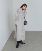 【バブ ブージュルード/Bab Bou Jeloud】の【低身長~高身長向けサイズあり】ストライプビスチェ風シャツワンピース グレージュ|ID: prp329100004690514 ipo3291000000034570072