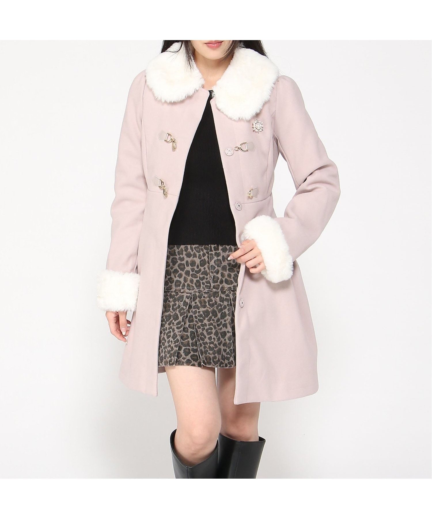【イング/INGNI】のINGNI/BIT付ドーリーCT インテリア・キッズ・メンズ・レディースファッション・服の通販 founy(ファニー) 　ファッション　Fashion　レディースファッション　Fashion for Women　アウター　Coat / Outerwear Collection　ピンク|ID: prp329100004690515 ipo3291000000033873359