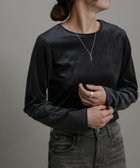 【サニーレーベル/Sonny Label / URBAN RESEARCH】の『UR TECH』ベロアロングスリーブTシャツ ネイビー|ID: prp329100004690520 ipo3291000000033894049