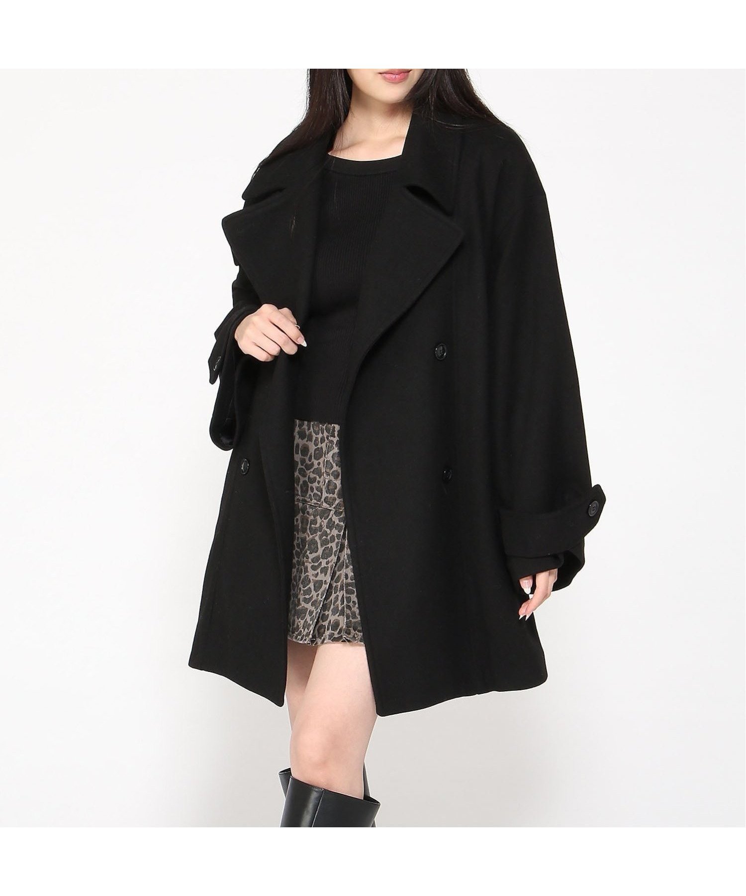 【イング/INGNI】のINGNI/ミディ丈トレンチCT インテリア・キッズ・メンズ・レディースファッション・服の通販 founy(ファニー) 　ファッション　Fashion　レディースファッション　Fashion for Women　アウター　Coat / Outerwear Collection　トレンチ　Trench, Trench Coat　クロ|ID: prp329100004690523 ipo3291000000033873395