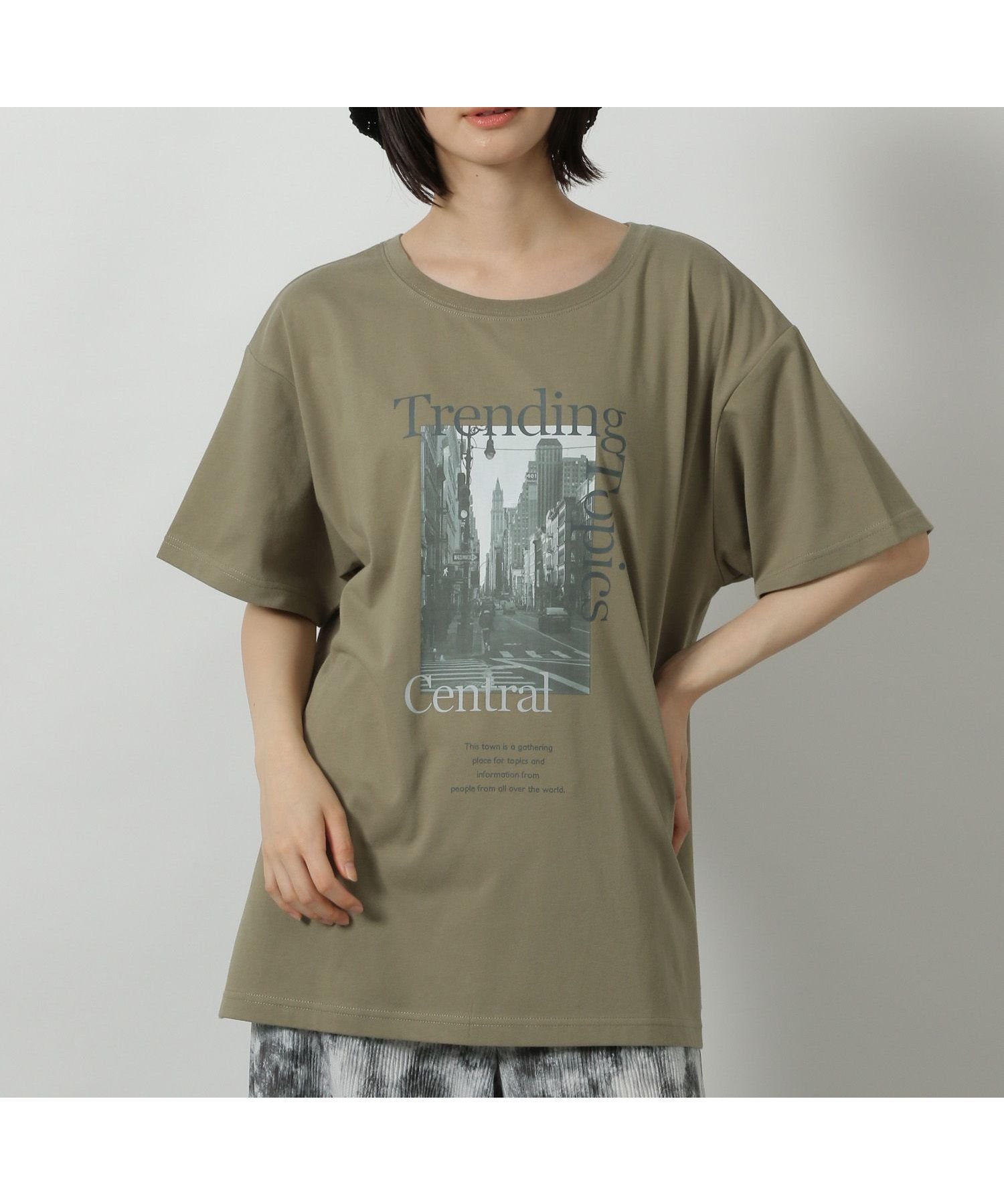 【ラコレ/LAKOLE】のフォトプリントT インテリア・キッズ・メンズ・レディースファッション・服の通販 founy(ファニー) 　ファッション　Fashion　レディースファッション　Fashion for Women　おすすめ　Recommended / Our Picks　インナー　Innerwear　キャミワンピース　Cami Dress, Slip Dress　サロペット　Overalls, Salopette　シンプル　Simple, Minimal　フロント　Front, Front Design　プリント　Print, Printed Pattern　カーキ|ID: prp329100004690526 ipo3291000000033873407