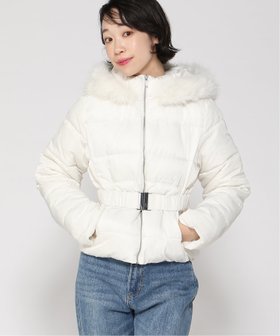 【イング/INGNI】のINGNI/ショート丈ベルト付ファー付エコダウンCT 人気、トレンドファッション・服の通販 founy(ファニー) ファッション Fashion レディースファッション Fashion for Women アウター Coat / Outerwear Collection ベルト&ウエストマーク Belts & Waist Accessories ショート Short, Short Length ダウン Down, Puffer |ID:prp329100004690528