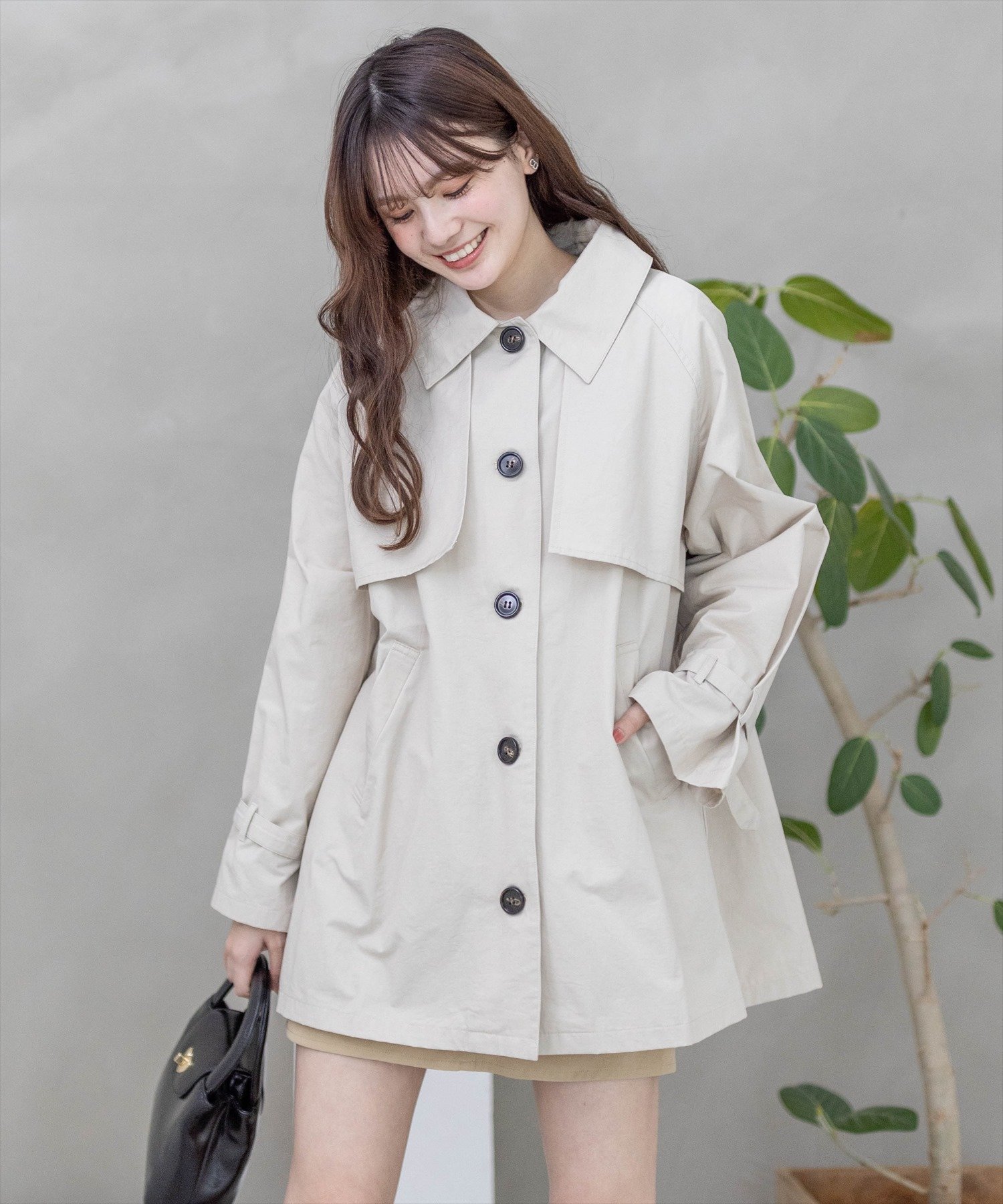【クリア/clear】のAラインミドル丈トレンチジャケット インテリア・キッズ・メンズ・レディースファッション・服の通販 founy(ファニー) 　ファッション　Fashion　レディースファッション　Fashion for Women　アウター　Coat / Outerwear Collection　レディースジャケット・軽アウター　Jackets　ガーリー　Girly, Feminine Style　ジャケット　Jacket, Outerwear　トレンチ　Trench, Trench Coat　ミドル　Middle Length, Mid Height　ロング　Long, Long-Length　GYBE|ID: prp329100004690535 ipo3291000000033905576