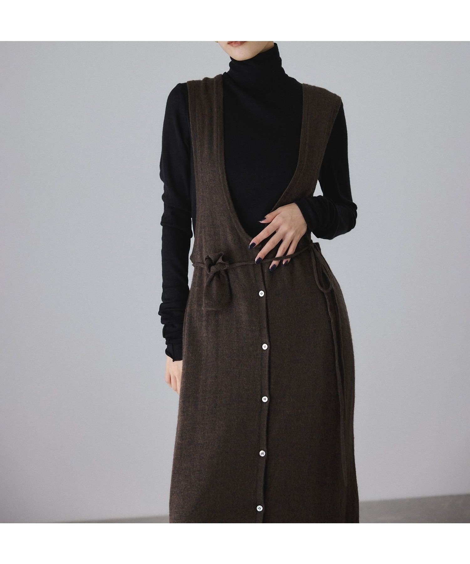 【アダム エ ロペ/ADAM ET ROPE'】のモヘアミックスUネックワンピースネックポーチセット インテリア・キッズ・メンズ・レディースファッション・服の通販 founy(ファニー) 　ファッション　Fashion　レディースファッション　Fashion for Women　ワンピース　Dresses　ポーチ&ミニバッグ　Pouches & Mini Bags　インナー　Innerwear　カットソー　Cut and Sewn Top　シンプル　Simple, Minimal　ストレート　Straight, Straight Cut　タンク　Tank Top, Sleeveless Top　ネックレス　Necklace, Pendant Necklace　ポケット　Pocket, Pocket Detail　ポーチ　Pouch, Small Case　ミックス　Mix, Mixed Style　A/W・秋冬　Autumn/Winter　おすすめ　Recommended / Our Picks　エレガント 上品　Elegant　2026年　2026　ダークブラウン(20)|ID: prp329100004690545 ipo3291000000033873509