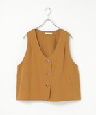 【エルビーシー/LBC】のエクリュ パッカリング深Vベスト 人気、トレンドファッション・服の通販 founy(ファニー) ファッション Fashion レディースファッション Fashion for Women アウター Coat / Outerwear Collection トップス・カットソー Cut & Sew Tops ベスト&ジレ / 重ね着スタイル Vests & Gilets カットソー Cut and Sewn Top ツイル Twist, Twisted Detail フェミニン Feminine, Girly フレア Flare, Flared ベスト Vest, Waistcoat thumbnail キャメル|ID: prp329100004690563 ipo3291000000033873635