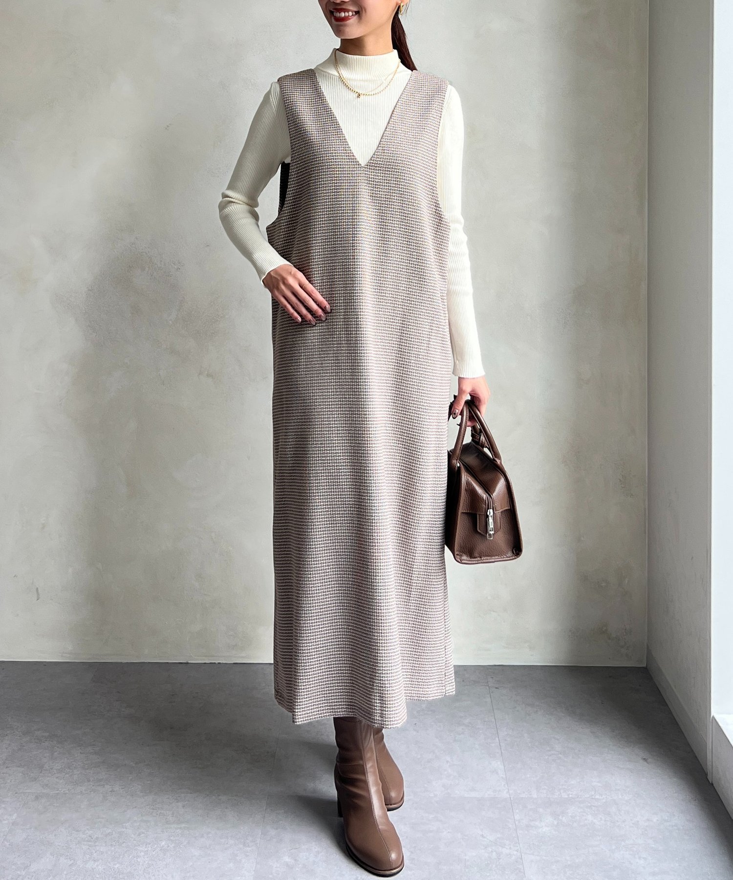 【シェトワ/Chez toi】のインナーSETウエストベルトジャンスカ インテリア・キッズ・メンズ・レディースファッション・服の通販 founy(ファニー) 　ファッション　Fashion　レディースファッション　Fashion for Women　ベルト&ウエストマーク　Belts & Waist Accessories　インナー　Innerwear　シンプル　Simple, Minimal　チェック　Check, Plaid, Tartan　チャーム　Charm, Pendant　ボストン　Boston　リブニット　Rib Knit, Ribbed Knit　楽ちん　Easy Fit, Comfortable　再入荷　Restock / Back in Stock　おすすめ　Recommended / Our Picks　ホワイト|ID: prp329100004690573 ipo3291000000033990887