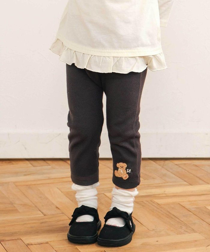 【ベベ オンライン ストア/BEBE ONLINE STORE / KIDS】の【スララク/防汚加工/オーガニックコットン】前後フリーで時短!パパパッと穿ける9分丈前向きパンツ(80~120cm) インテリア・キッズ・メンズ・レディースファッション・服の通販 founy(ファニー) https://founy.com/ ファッション Fashion キッズファッション Fashion for Kids ボトムス Bottoms アニマル Animal Print パープル Purple, Violet フレンチ French, French Style モチーフ Motif, Design Theme ワンポイント One Point, Statement Accent A/W・秋冬 Autumn/Winter 犬 Dog エレガント 上品 Elegant 2025年 2025 2025-2026秋冬・A/W Autumn/Winter 2025–26 AW25–26 |ID: prp329100004690578 ipo3291000000034119809