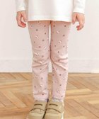 【ベベ オンライン ストア/BEBE ONLINE STORE / KIDS】の【スララク/防汚加工/オーガニックコットン】前後フリーで時短!パパパッと穿ける9分丈前向きパンツ(80~120cm) ピンク×スイーツ総柄|ID: prp329100004690578 ipo3291000000034119812