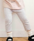 【ベベ オンライン ストア/BEBE ONLINE STORE / KIDS】の【スララク/防汚加工/オーガニックコットン】前後フリーで時短!パパパッと穿ける9分丈前向きパンツ(80~120cm) 薄パープル×音符ハート総柄|ID: prp329100004690578 ipo3291000000034119814