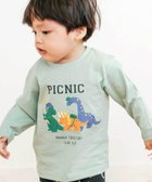 【ベベ オンライン ストア/BEBE ONLINE STORE / KIDS】の【スララク/防汚加工/オーガニックコットン】わくわく男の子長袖Tシャツ(80~130cm) 人気、トレンドファッション・服の通販 founy(ファニー) ファッション Fashion キッズファッション Fashion for Kids アニマル Animal Print アンダー Underwear Essentials スポーツ Sports, Activewear 人気 Popular, Best Seller 長袖 Long Sleeve, Full Sleeve フレンチ French, French Style フロント Front, Front Design プリント Print, Printed Pattern ボーダー Border, Stripe ポケット Pocket, Pocket Detail モチーフ Motif, Design Theme A/W・秋冬 Autumn/Winter 犬 Dog エレガント 上品 Elegant 2025年 2025 2025-2026秋冬・A/W Autumn/Winter 2025–26 AW25–26 thumbnail グリーン×ピクニック恐竜|ID: prp329100004690582 ipo3291000000034045198