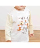 【ベベ オンライン ストア/BEBE ONLINE STORE / KIDS】の【スララク/防汚加工/オーガニックコットン】わくわく男の子長袖Tシャツ(80~130cm) 人気、トレンドファッション・服の通販 founy(ファニー) ファッション Fashion キッズファッション Fashion for Kids アニマル Animal Print アンダー Underwear Essentials スポーツ Sports, Activewear 人気 Popular, Best Seller 長袖 Long Sleeve, Full Sleeve フレンチ French, French Style フロント Front, Front Design プリント Print, Printed Pattern ボーダー Border, Stripe ポケット Pocket, Pocket Detail モチーフ Motif, Design Theme A/W・秋冬 Autumn/Winter 犬 Dog エレガント 上品 Elegant 2025年 2025 2025-2026秋冬・A/W Autumn/Winter 2025–26 AW25–26 thumbnail ホワイト×犬とスポーツ×袖配色|ID: prp329100004690582 ipo3291000000034045200