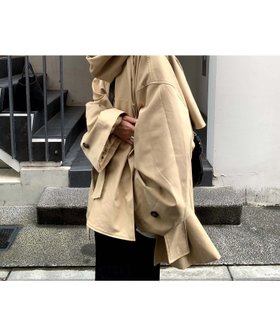【チュクラ/chuclla】の【LONSLAN】ワイドスリーブ ステンカラーオーバーコート CHLONW24a012 人気、トレンドファッション・服の通販 founy(ファニー) ファッション Fashion レディースファッション Fashion for Women アウター Coat / Outerwear Collection コート・ロングコート・ピーコート Long Coats, Peacoats & More ショルダー Shoulder, Shoulder Strap シンプル Simple, Minimal ジャケット Jacket, Outerwear ストール Stole, Wrap スリーブ Sleeve, Long Sleeve / Short Sleeve ドロップ Drop Shoulder, Dropped Style フロント Front, Front Design ポケット Pocket, Pocket Detail リラックス Relax, Relaxed Fit ロング Long, Long-Length ワイド Wide, Wide Fit |ID:prp329100004690595