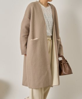 【ジェナ エスパス メルヴェイユ/Jena espace merveilleux】のWフェイスロングコート 人気、トレンドファッション・服の通販 founy(ファニー) ファッション Fashion レディースファッション Fashion for Women アウター Coat / Outerwear Collection コート・ロングコート・ピーコート Long Coats, Peacoats & More カーディガン Cardigan, Knitwear シンプル Simple, Minimal スマート Smart, Elegant デニム Denim, Jeans Material フェイス Face, Facial Design フェミニン Feminine, Girly フロント Front, Front Design ポケット Pocket, Pocket Detail ロング Long, Long-Length 再入荷 Restock / Back in Stock おすすめ Recommended / Our Picks エレガント 上品 Elegant |ID:prp329100004690681