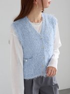 【テチチ/Te chichi】の金釦ポケットシャギーニットベスト 人気、トレンドファッション・服の通販 founy(ファニー) ファッション Fashion レディースファッション Fashion for Women アウター Coat / Outerwear Collection トップス・カットソー Cut & Sew Tops ニット Knit Tops & Sweaters ベスト&ジレ / 重ね着スタイル Vests & Gilets インナー Innerwear キャミソール Camisole, Spaghetti Strap Top シンプル Simple, Minimal タートル Turtleneck, Turtle Collar フロント Front, Front Design ベスト Vest, Waistcoat 冬 Winter / This Winter 秋 Autumn thumbnail ブルー|ID: prp329100004690712 ipo3291000000033874473