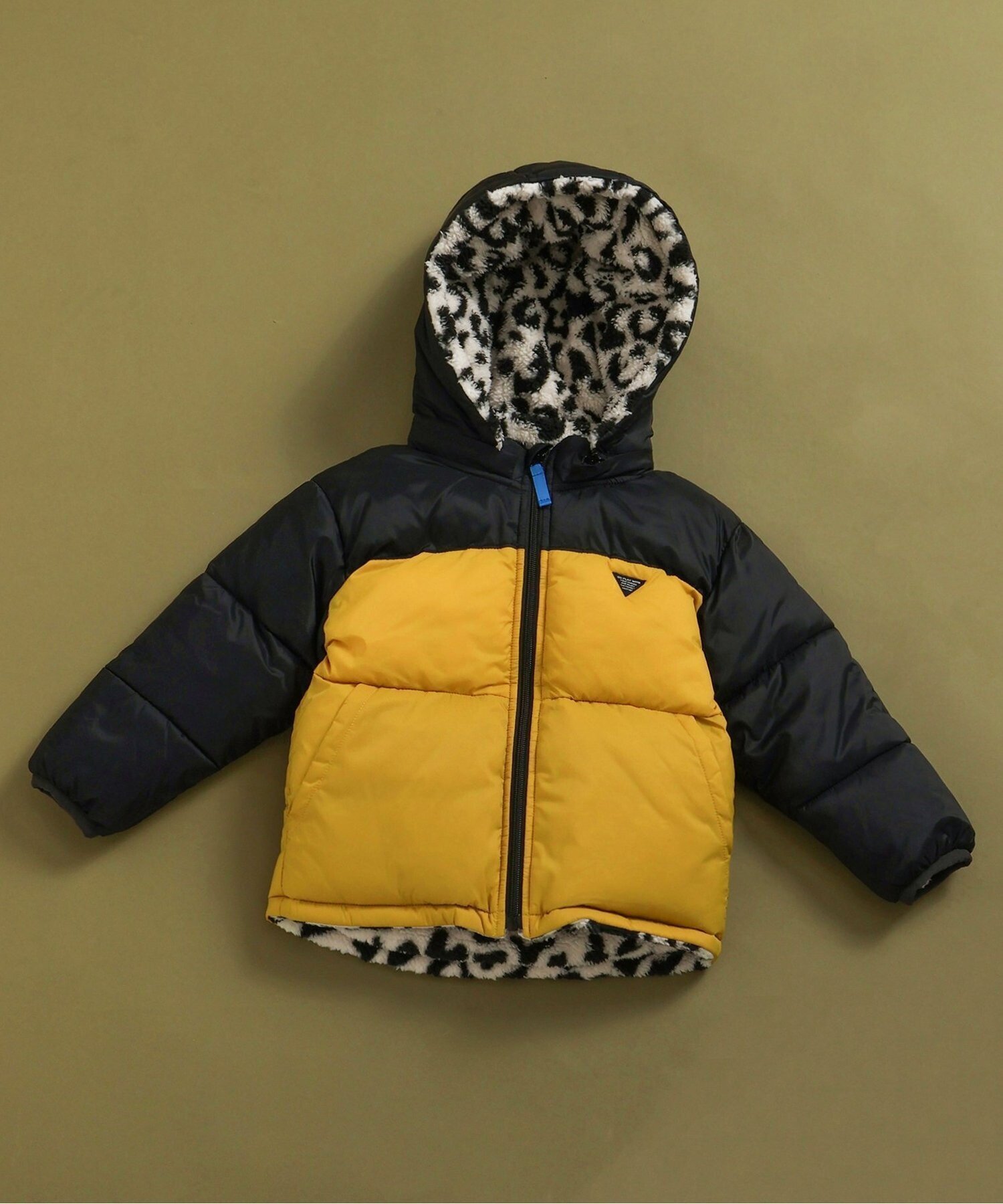 【エフオー オンラインストア/F.O.Online Store / KIDS】の中綿ボアリバーシブルブルゾン インテリア・キッズ・メンズ・レディースファッション・服の通販 founy(ファニー) 　ファッション　Fashion　キッズファッション　Fashion for Kids　シンプル　Simple, Minimal　タフタ　Taffeta, Structured Fabric　切替　Switching, Contrast Panel　無地　Plain, Solid Color　防寒　Cold Protection, Winter-Ready　イエロー|ID: prp329100004690725 ipo3291000000034304201