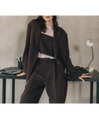 【レプシィム ローリーズファーム/LEPSIM LOWRYS FARM】の《オフィスライン》オーバーテーラードジャケット 人気、トレンドファッション・服の通販 founy(ファニー) ファッション Fashion レディースファッション Fashion for Women アウター Coat / Outerwear Collection レディースジャケット・軽アウター Jackets テーラードジャケット / 通勤・きれいめスタイル Tailored Jackets & Blazers ジャケット Jacket, Outerwear セットアップ Set-Up, Coordinated Outfit thumbnail ブラウン58|ID: prp329100004690785 ipo3291000000033874772