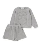【ベベ オンライン ストア/BEBE ONLINE STORE / KIDS】の【店舗限定】リボンチュールトップス+ショートパンツセットアップ(95~150cm) 人気、トレンドファッション・服の通販 founy(ファニー) ファッション Fashion キッズファッション Fashion for Kids トップス・カットソー Cut & Sew Tops ボトムス Bottoms セットアップ Matching Sets キッズトップス Tops ショート Short, Short Length スタンダード Standard, Basic セットアップ Set-Up, Coordinated Outfit チャーム Charm, Pendant チュール Tulip, Tulip Motif テレコ Ribbed, Rib Stitch トレンド Trend, Trending Now トレーナー Sweatshirt, Trainer フィット Fit, Slim Fit フロント Front, Front Design モチーフ Motif, Design Theme リボン Ribbon, Bow A/W・秋冬 Autumn/Winter エレガント 上品 Elegant 2025年 2025 2025-2026秋冬・A/W Autumn/Winter 2025–26 AW25–26 thumbnail グレー系|ID: prp329100004690806 ipo3291000000034113613