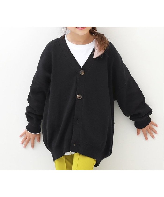 【デビロック/devirock / KIDS】の綿100% 洗える ビッグシルエット コットンニットカーディガン トップス 25AW インテリア・キッズ・メンズ・レディースファッション・服の通販 founy(ファニー) https://founy.com/ ファッション Fashion キッズファッション Fashion for Kids トップス・カットソー Cut & Sew Tops 洗える Machine Washable ビッグ Big, Oversized おすすめ Recommended / Our Picks 2025年 2025 2025-2026秋冬・A/W Autumn/Winter 2025–26 AW25–26 |ID: prp329100004690902 ipo3291000000034053760