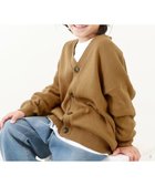 【デビロック/devirock / KIDS】の綿100% 洗える ビッグシルエット コットンニットカーディガン トップス 25AW Lブラウン|ID: prp329100004690902 ipo3291000000034053764