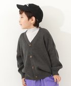 【デビロック/devirock / KIDS】の綿100% 洗える ビッグシルエット コットンニットカーディガン トップス 25AW 杢チャコール|ID: prp329100004690902 ipo3291000000034053767