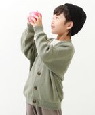 【デビロック/devirock / KIDS】の綿100% 洗える ビッグシルエット コットンニットカーディガン トップス 25AW Lカーキ|ID: prp329100004690902 ipo3291000000034053772