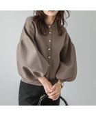 【ラジュール/Lajour】の2wayパールニットカーディガン モカブラウン|ID: prp329100004690925 ipo3291000000034003347