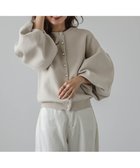 【ラジュール/Lajour】の2wayパールニットカーディガン 人気、トレンドファッション・服の通販 founy(ファニー) ファッション Fashion レディースファッション Fashion for Women トップス・カットソー Cut & Sew Tops ニット Knit Tops & Sweaters カーディガン・羽織り Layered Style Cardigans カーディガン Cardigan, Knitwear スリーブ Sleeve, Long Sleeve / Short Sleeve バルーン Balloon, Balloon Silhouette パール Pearl, Pearl Accent フェミニン Feminine, Girly 羽織 Haori, Light Jacket thumbnail ベージュ|ID: prp329100004690925 ipo3291000000034596461