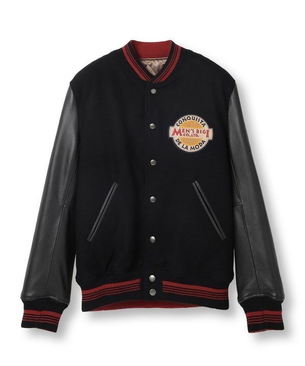 【メンズビギトーキョー/Men's Bigi / MEN】の【1988年復刻デザイン】Super140 s ウールスタジャン 数量限定 インテリア・キッズ・メンズ・レディースファッション・服の通販 founy(ファニー) 　ファッション　Fashion　メンズファッション　Fashion for Men　クラシック　Classic, Timeless Style　スタイリッシュ　Stylish, Fashionable　トレンド　Trend, Trending Now　ブラック|ID: prp329100004690978 ipo3291000000033875735