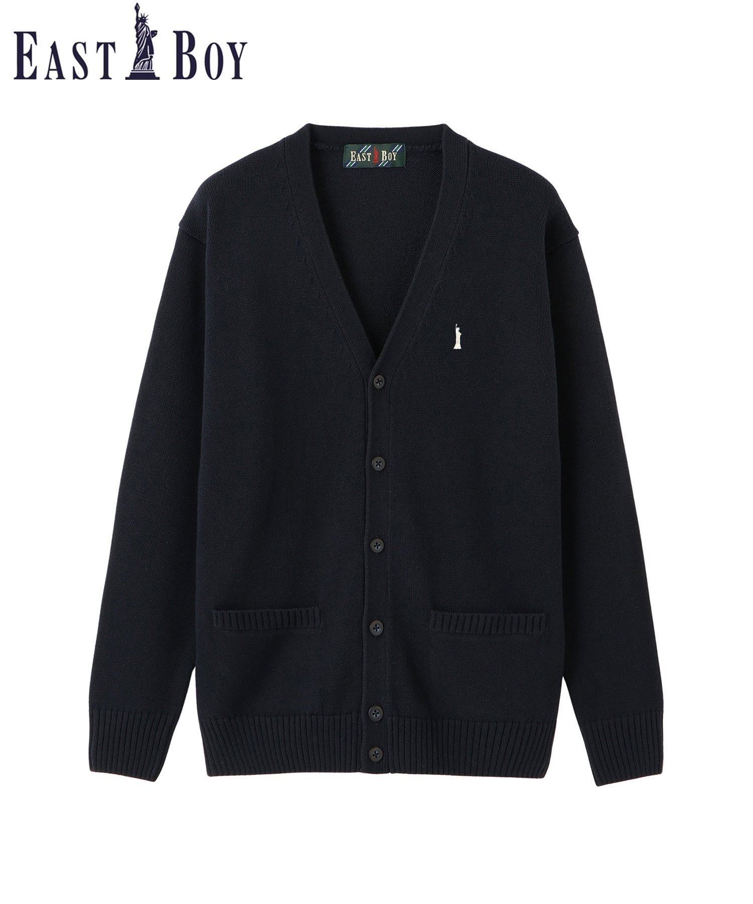 【イーストボーイ/EASTBOY】のカーディガン 綿*裏暖プレーティング 7G バニラ女神 制服 高校 スクール 人気、トレンドファッション・服の通販 founy(ファニー) 　ファッション　Fashion　レディースファッション　Fashion for Women　トップス・カットソー　Cut & Sew Tops　カーディガン・羽織り　Layered Style Cardigans　秋　Autumn　カーディガン　Cardigan, Knitwear　タンブラー　Tumbler, Travel Mug　長袖　Long Sleeve, Full Sleeve　ポケット　Pocket, Pocket Detail　おすすめ　Recommended / Our Picks　 other-1|ID: prp329100004691023 ipo3291000000033889450