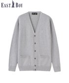 【イーストボーイ/EASTBOY】のカーディガン 綿*裏暖プレーティング 7G バニラ女神 制服 高校 スクール 人気、トレンドファッション・服の通販 founy(ファニー) ファッション Fashion レディースファッション Fashion for Women トップス・カットソー Cut & Sew Tops カーディガン・羽織り Layered Style Cardigans 秋 Autumn カーディガン Cardigan, Knitwear タンブラー Tumbler, Travel Mug 長袖 Long Sleeve, Full Sleeve ポケット Pocket, Pocket Detail おすすめ Recommended / Our Picks thumbnail ライトグレー|ID: prp329100004691023 ipo3291000000033889454