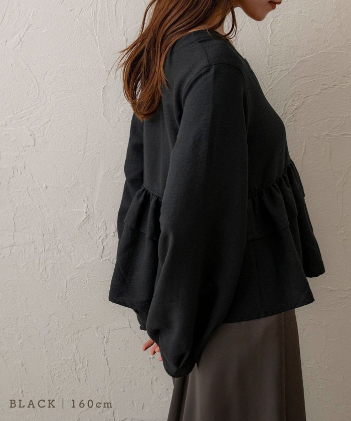 【その他のブランド/Other】のフリルボタンブラウス インテリア・キッズ・メンズ・レディースファッション・服の通販 founy(ファニー) https://founy.com/ ファッション Fashion レディースファッション Fashion for Women トップス・カットソー Cut & Sew Tops シャツ・ブラウス・オフィスカジュアル Elegant Blouses & Button-Ups スクエア Square, Square Shape デコルテ Décolleté, Neckline フリル Frill, Ruffle ポケット Pocket, Pocket Detail エレガント 上品 Elegant |ID: prp329100004691069 ipo3291000000033876198