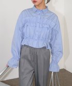 【アンドミー/andme】の無地 ストライプ ショート丈 フリル シャツ ブラウス Freesia フリージア 人気、トレンドファッション・服の通販 founy(ファニー) ファッション Fashion レディースファッション Fashion for Women トップス・カットソー Cut & Sew Tops シャツ・ブラウス・オフィスカジュアル Elegant Blouses & Button-Ups おすすめ Recommended / Our Picks シャーリング Shirring, Ruched ショート Short, Short Length ストライプ Stripe, Striped Pattern スリーブ Sleeve, Long Sleeve / Short Sleeve ビスチェ Bustier, Corset Top フリル Frill, Ruffle 無地 Plain, Solid Color 長袖 Long Sleeve, Full Sleeve thumbnail サックスブルー|ID: prp329100004691071 ipo3291000000033876210