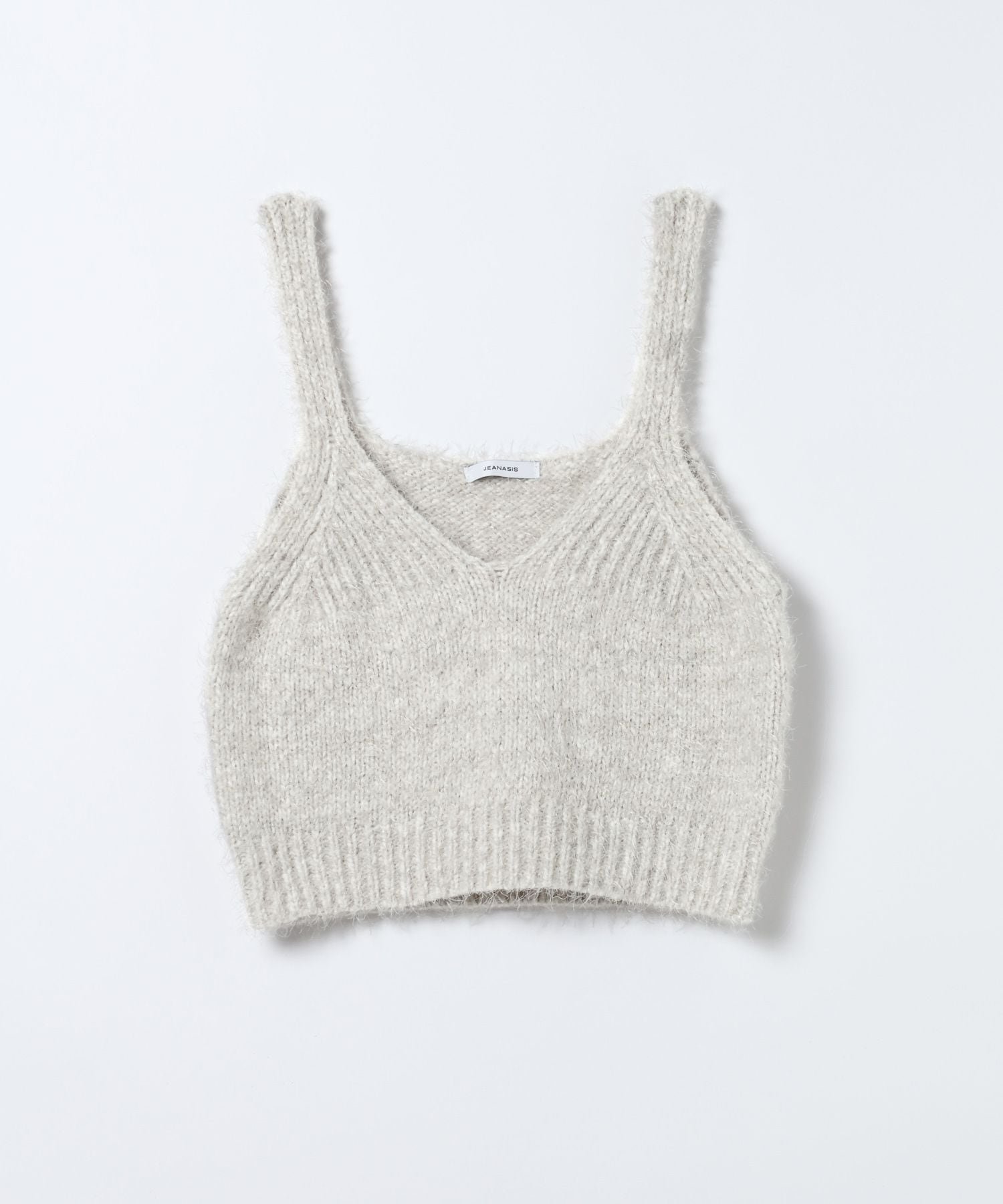 【ジーナシス/JEANASiS】の3GフェザーMIXニットNS インテリア・キッズ・メンズ・レディースファッション・服の通販 founy(ファニー) 　ファッション　Fashion　レディースファッション　Fashion for Women　トップス・カットソー　Cut & Sew Tops　ニット　Knit Tops & Sweaters　おすすめ　Recommended / Our Picks　インナー　Innerwear　クール　Cool, Chic　コンパクト　Compact, Small Size　ジャケット　Jacket, Outerwear　スラックス　Slacks, Dress Pants　タンク　Tank Top, Sleeveless Top　デニム　Denim, Jeans Material　トレンド　Trend, Trending Now　フェザー　Feather, Feather Detail　ベーシック　Basic, Essential　今季　This Season, Current Season　秋　Autumn　グレー|ID: prp329100004691173 ipo3291000000033876755