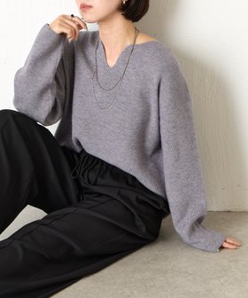 【ジェナ エスパス メルヴェイユ/Jena espace merveilleux】のカタアゼ編みVネックニット 人気、トレンドファッション・服の通販 founy(ファニー) ファッション Fashion レディースファッション Fashion for Women トップス・カットソー Cut & Sew Tops ニット Knit Tops & Sweaters Vネックトップス V-Neck Tops / V-Cut Neckline Shirts シンプル Simple, Minimal スマート Smart, Elegant バランス Balance, Style Balance ボトム Bottoms, Lower Wear 再入荷 Restock / Back in Stock おすすめ Recommended / Our Picks エレガント 上品 Elegant |ID:prp329100004691208