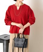 【ジェナ エスパス メルヴェイユ/Jena espace merveilleux】のカタアゼ編みVネックニット 人気、トレンドファッション・服の通販 founy(ファニー) ファッション Fashion レディースファッション Fashion for Women トップス・カットソー Cut & Sew Tops ニット Knit Tops & Sweaters Vネックトップス V-Neck Tops / V-Cut Neckline Shirts シンプル Simple, Minimal スマート Smart, Elegant バランス Balance, Style Balance ボトム Bottoms, Lower Wear 再入荷 Restock / Back in Stock おすすめ Recommended / Our Picks エレガント 上品 Elegant thumbnail レッド|ID: prp329100004691208 ipo3291000000033876929