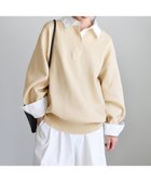 【セレクトモカ/SELECT MOCA】のシャツカラードッキングニット 人気、トレンドファッション・服の通販 founy(ファニー) ファッション Fashion レディースファッション Fashion for Women トップス・カットソー Cut & Sew Tops ニット Knit Tops & Sweaters シャツ・ブラウス・オフィスカジュアル Elegant Blouses & Button-Ups ショルダー Shoulder, Shoulder Strap スラックス Slacks, Dress Pants トレンド Trend, Trending Now ドッキング Docking, Mixed Material ドロップ Drop Shoulder, Dropped Style バランス Balance, Style Balance フロント Front, Front Design リラックス Relax, Relaxed Fit エレガント 上品 Elegant thumbnail アイボリー-120|ID: prp329100004691267 ipo3291000000033877260