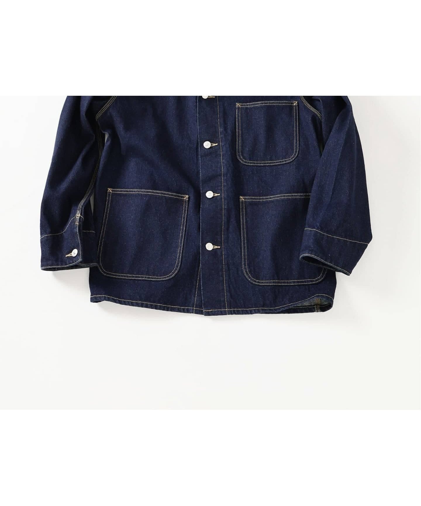【ジャーナルスタンダード レリューム/JOURNAL STANDARD relume / MEN】のクラフト デニム カバーオール インテリア・キッズ・メンズ・レディースファッション・服の通販 founy(ファニー) 　ファッション　Fashion　メンズファッション　Fashion for Men　アメリカン　American Style　ヴィンテージ　Vintage Style　ジャケット　Jacket, Outerwear　デニム　Denim, Jeans Material　定番　Standard, Basic Item　バランス　Balance, Style Balance　ベーシック　Basic, Essential　リアル　Real, Realistic　ネイビー|ID: prp329100004691319 ipo3291000000033877471