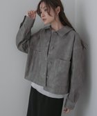 【バブ ブージュルード/Bab Bou Jeloud】のムラ合皮配色ステッチジャケット GRAY|ID: prp329100004691343 ipo3291000000033877580