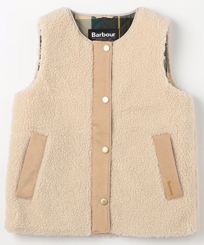 【フリークスストア/FREAK'S STORE】のbarbour dulsie liner / LLI0016 / ボア ライナー ベスト 25AW インテリア・キッズ・メンズ・レディースファッション・服の通販 founy(ファニー) 　ファッション　Fashion　レディースファッション　Fashion for Women　アウター　Coat / Outerwear Collection　トップス・カットソー　Cut & Sew Tops　ベスト&ジレ / 重ね着スタイル　Vests & Gilets　2025年　2025　2025-2026秋冬・A/W　Autumn/Winter 2025–26 AW25–26　冬　Winter / This Winter　おすすめ　Recommended / Our Picks　ジャケット　Jacket, Outerwear　タートルネック　Turtleneck, High Neck　フロント　Front, Front Design　ベスト　Vest, Waistcoat　ミリタリー　Military, Army Style　ライナー　Liner, Inner Layer　秋　Autumn　A/W・秋冬　Autumn/Winter　オフホワイト|ID: prp329100004691355 ipo3291000000033877634