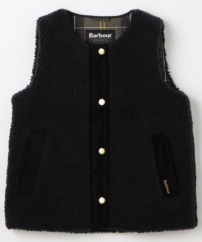 【フリークスストア/FREAK'S STORE】のbarbour dulsie liner / LLI0016 / ボア ライナー ベスト 25AW インテリア・キッズ・メンズ・レディースファッション・服の通販 founy(ファニー) 　ファッション　Fashion　レディースファッション　Fashion for Women　アウター　Coat / Outerwear Collection　トップス・カットソー　Cut & Sew Tops　ベスト&ジレ / 重ね着スタイル　Vests & Gilets　2025年　2025　2025-2026秋冬・A/W　Autumn/Winter 2025–26 AW25–26　冬　Winter / This Winter　おすすめ　Recommended / Our Picks　ジャケット　Jacket, Outerwear　タートルネック　Turtleneck, High Neck　フロント　Front, Front Design　ベスト　Vest, Waistcoat　ミリタリー　Military, Army Style　ライナー　Liner, Inner Layer　秋　Autumn　A/W・秋冬　Autumn/Winter　ブラック|ID: prp329100004691355 ipo3291000000033877635