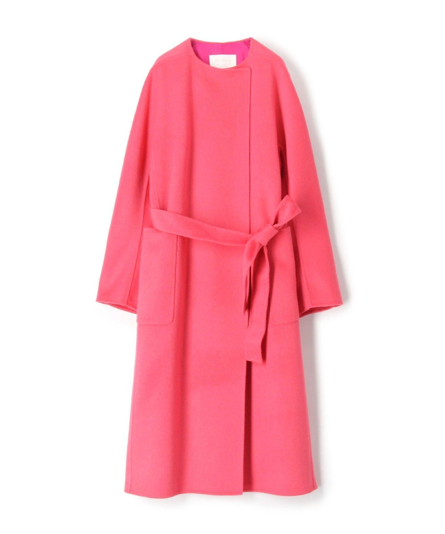 【トゥモローランド/TOMORROWLAND】のプレミアムウールリバー ノーカラーコート インテリア・キッズ・メンズ・レディースファッション・服の通販 founy(ファニー) ファッション Fashion レディースファッション Fashion for Women アウター Coat / Outerwear Collection コート・ロングコート・ピーコート Long Coats, Peacoats & More エレガント 上品 Elegant クラシカル Classical, Vintage-Inspired フロント Front, Front Design おすすめ Recommended / Our Picks 33 ピンク|ID: prp329100004691386 ipo3291000000034770127