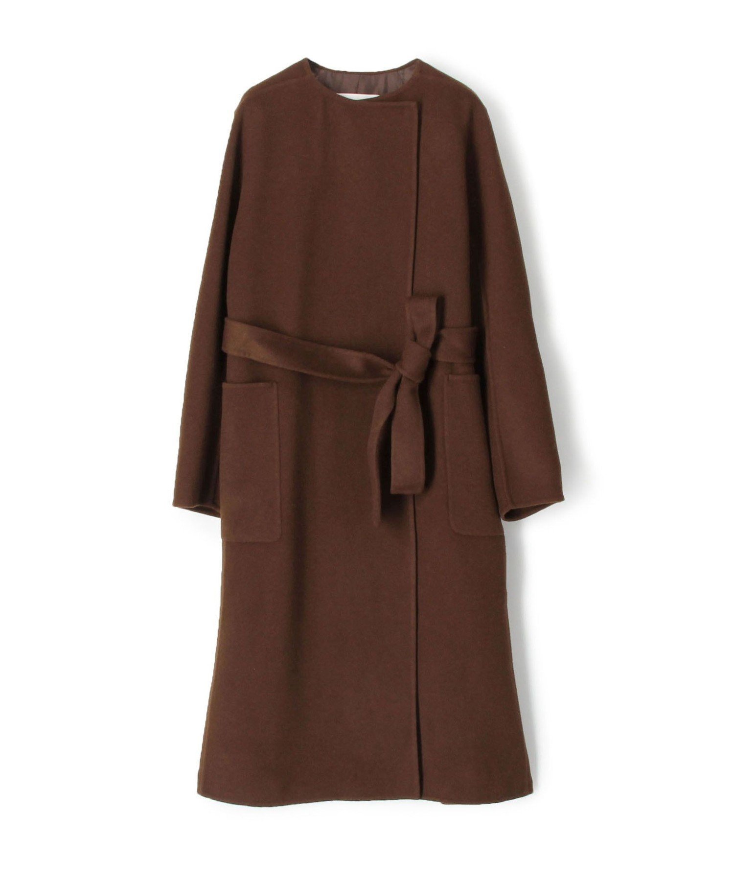 【トゥモローランド/TOMORROWLAND】のプレミアムウールリバー ノーカラーコート インテリア・キッズ・メンズ・レディースファッション・服の通販 founy(ファニー) ファッション Fashion レディースファッション Fashion for Women アウター Coat / Outerwear Collection コート・ロングコート・ピーコート Long Coats, Peacoats & More エレガント 上品 Elegant クラシカル Classical, Vintage-Inspired フロント Front, Front Design おすすめ Recommended / Our Picks 47 ブラウン|ID: prp329100004691386 ipo3291000000034770132