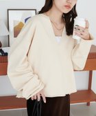 【ディスコート/Discoat】の裏毛深Vネックプルオーバー 人気、トレンドファッション・服の通販 founy(ファニー) ファッション Fashion レディースファッション Fashion for Women トップス・カットソー Cut & Sew Tops カジュアルプルオーバー・ニットトップス Pullovers & Knit Tops / Casual Pullovers Vネックトップス V-Neck Tops / V-Cut Neckline Shirts シンプル Simple, Minimal スウェット / スエット Sweatshirt, Sweatwear バランス Balance, Style Balance ボトム Bottoms, Lower Wear thumbnail アイボリー|ID: prp329100004691402 ipo3291000000034123690