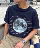 【チャオパニックティピー/CIAOPANIC TYPY】の【WEB限定】【新色追加】ムーンクレーター アースロゴプリントTee ネイビー|ID: prp329100004691857 ipo3291000000033880482