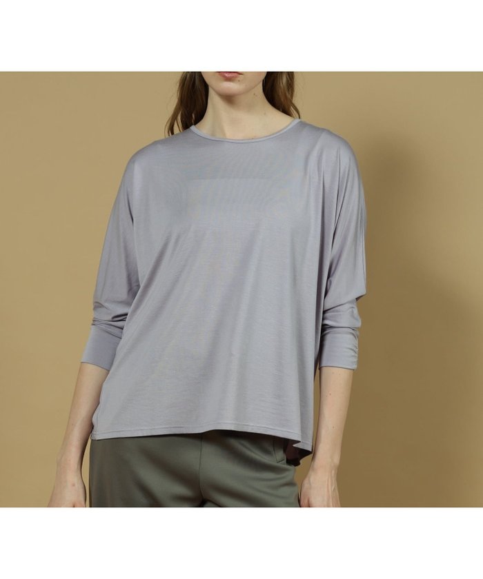 【ジュリエ/Julier】のエコリヨセルハーフスリーブプルオーバー インテリア・キッズ・メンズ・レディースファッション・服の通販 founy(ファニー) https://founy.com/ ファッション Fashion レディースファッション Fashion for Women トップス・カットソー Cut & Sew Tops カジュアルプルオーバー・ニットトップス Pullovers & Knit Tops / Casual Pullovers なめらか Smooth, Silky Texture ギャザー Gathered, Ruffled ストレッチ Stretch, Stretchy Fabric リラックス Relax, Relaxed Fit エレガント 上品 Elegant |ID: prp329100004691916 ipo3291000000033880736