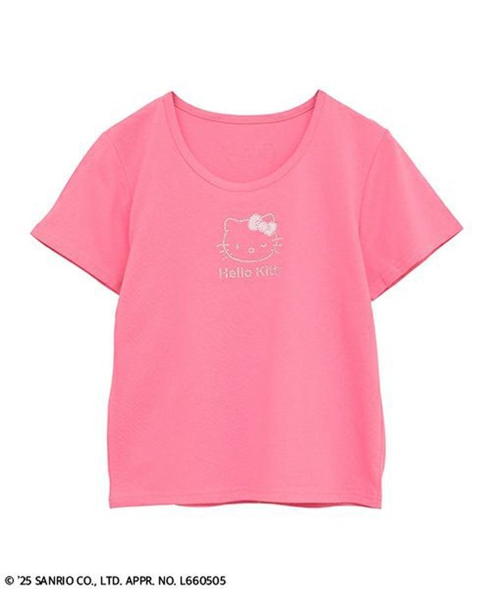 【キャンディストリッパー/Candy Stripper】の【HELLO KITTY】RHINE STONE BABY TEE インテリア・キッズ・メンズ・レディースファッション・服の通販 founy(ファニー) https://founy.com/ ファッション Fashion レディースファッション Fashion for Women おすすめ Recommended / Our Picks グラフィック Graphic, Graphic Design コンパクト Compact, Small Size シャイニー Shiny, Glossy Finish ストーン Stone, Gem-Like トレンド Trend, Trending Now プリント Print, Printed Pattern ボトム Bottoms, Lower Wear リボン Ribbon, Bow ワイド Wide, Wide Fit |ID: prp329100004691968 ipo3291000000033880981