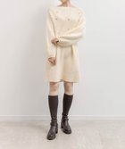 【ランダ/RANDA】の【選べる丈感】リボン*パール付きミニニットワンピース WHITE|ID: prp329100004691970 ipo3291000000033880987