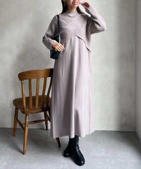 【シェトワ/Chez toi】のクロスプルオーバー×ニットワンピース 人気、トレンドファッション・服の通販 founy(ファニー) ファッション Fashion レディースファッション Fashion for Women ワンピース Dresses ニットワンピース Knit Dresses スニーカー Sneakers, Trainers チャーム Charm, Pendant ボストン Boston リブニット Rib Knit, Ribbed Knit 再入荷 Restock / Back in Stock おすすめ Recommended / Our Picks |ID:prp329100004691989